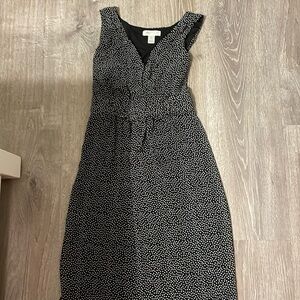 Motherhood Maternity Black and White Polka Dot Dress